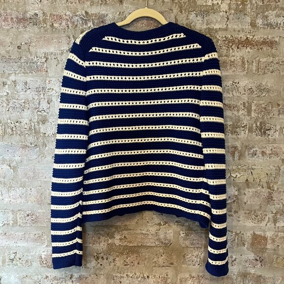 Alex Mill | Hailey Cardigan WT | Blue & White | Medium - Picture 8 of 12